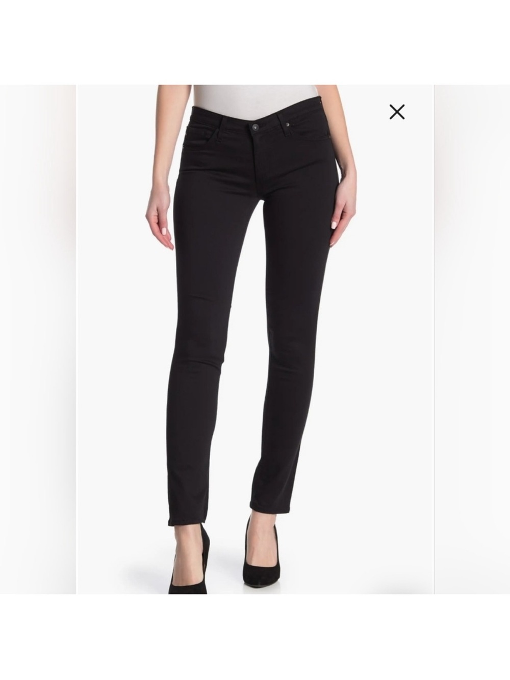 AG Adriano Goldschmeid Stilt Cigarette Leg Pants size 26R Black